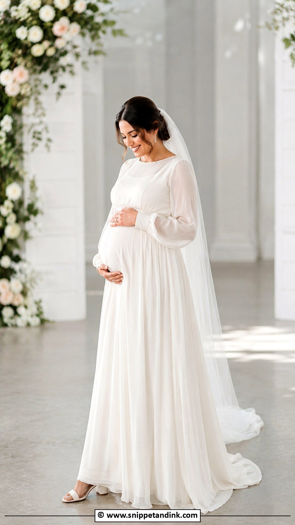 Modest Maternity Wedding Dress - Snippet and Ink - 25 Elegant Modest Wedding Dresses