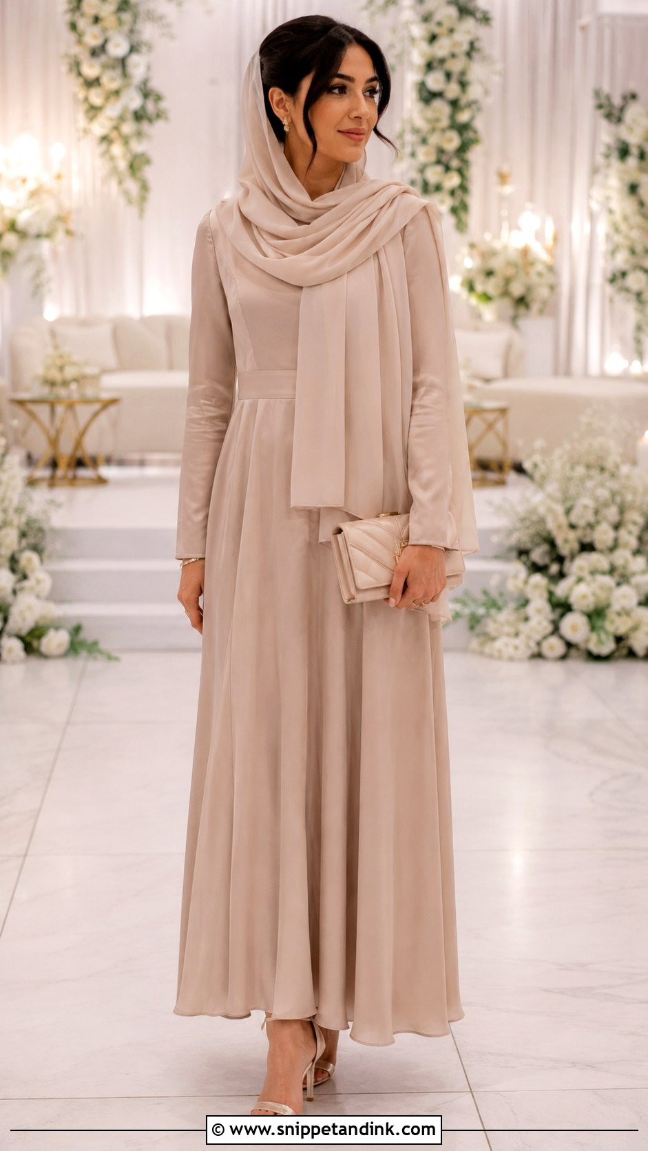 Modest Maxi Dress Nikkah Outfit - Snippet and Ink - 25 Simple Nikkah Outfit Ideas