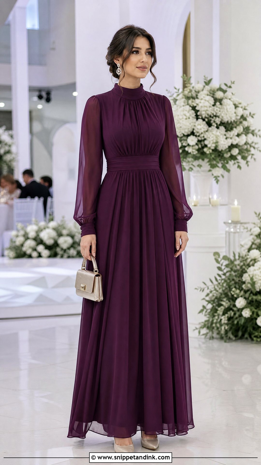 Modest Maxi Dress Wedding OOTD - Snippet and Ink - 20 Wedding Ootd Ideas