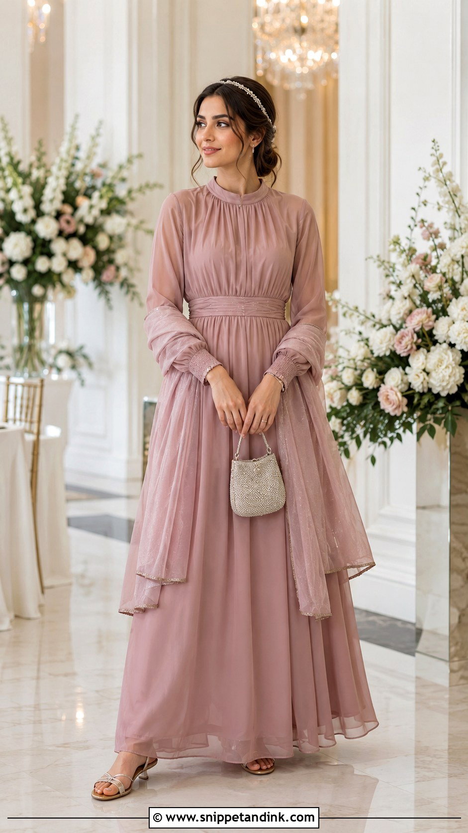 Modest Maxi Girl Wedding Outfit - Snippet and Ink - 20 Girl Kids Wedding Outfits