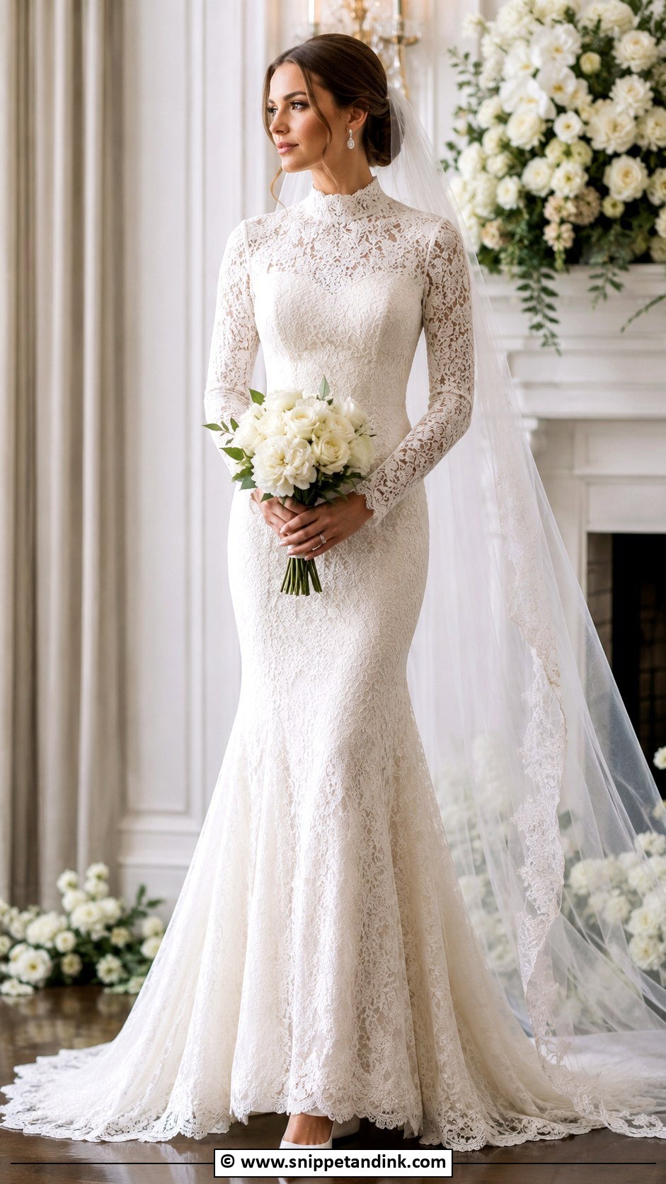 Modest Mermaid Wedding Dress - Snippet and Ink - 30 Modest Wedding Dress Ideas