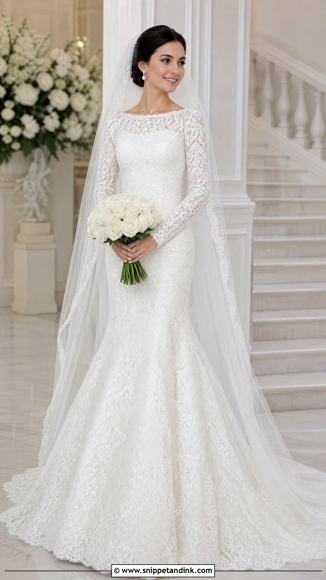 Modest Mermaid Wedding Dress - Snippet and Ink - 25 Mermaid Bride Dress Ideas