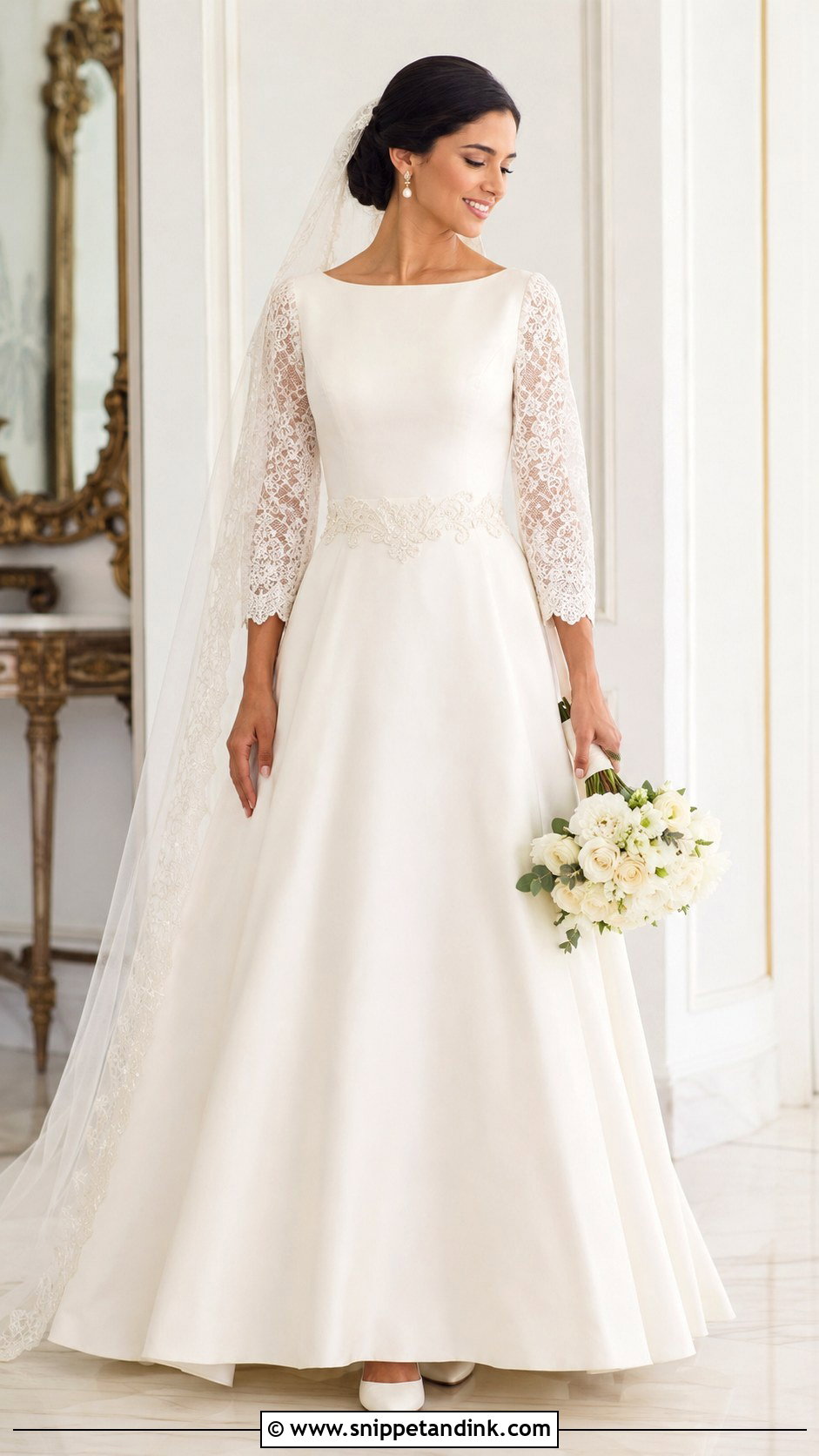 Modest Mexican Wedding Dress - Snippet and Ink - 20 Mexican Inspired Wedding Dress Ideas