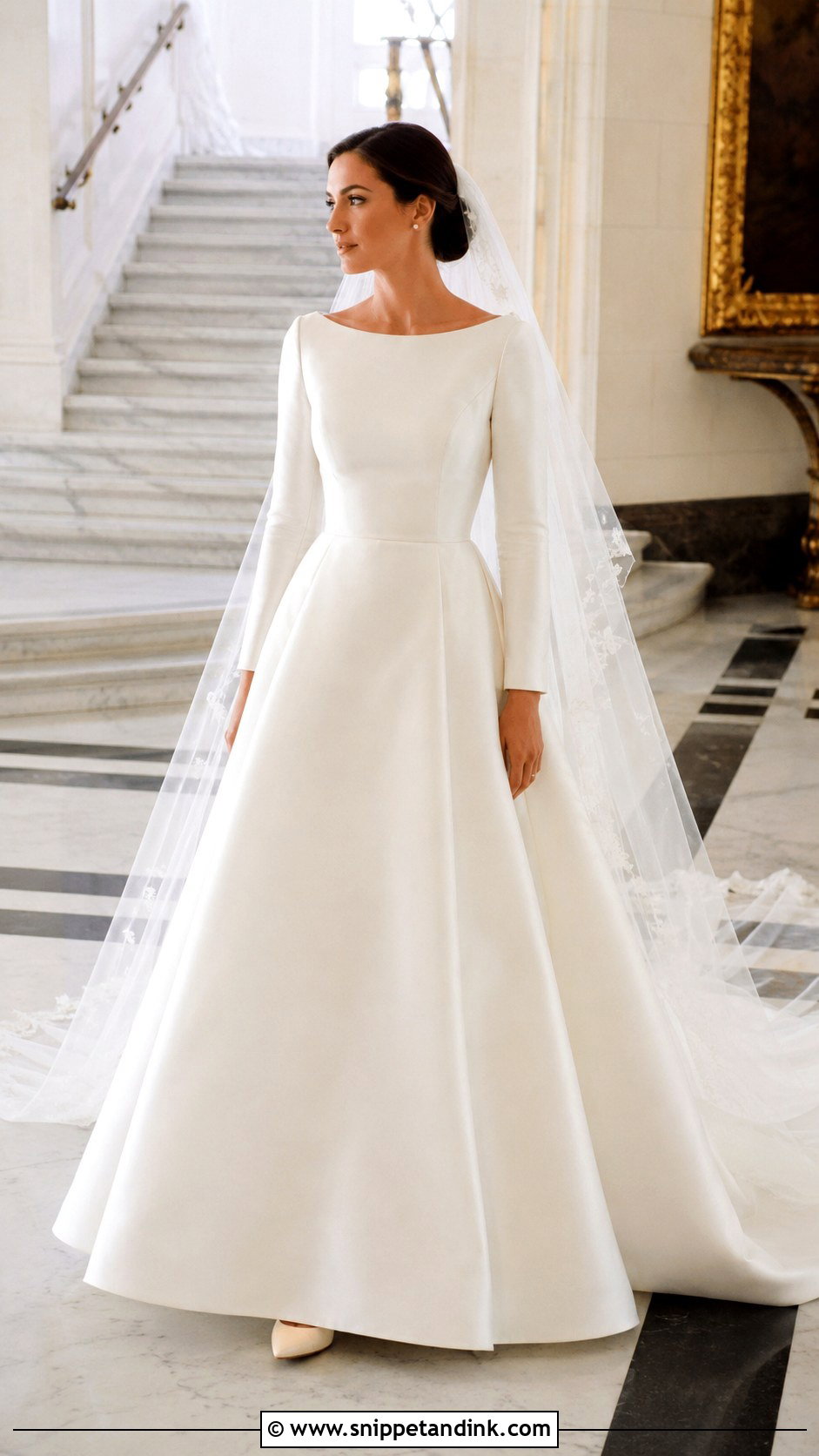 Modest Mikado Wedding Dress - Snippet and Ink - 25 Modest Bride Dress Ideas