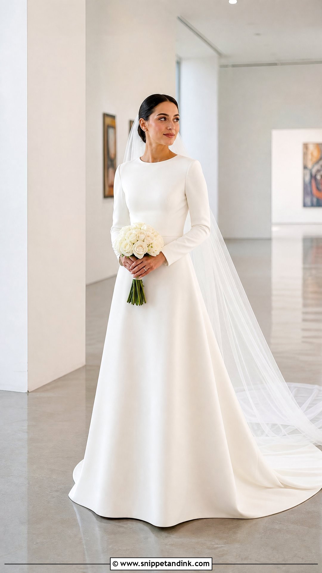 Modest Minimalist Wedding Dress - Snippet and Ink - 25 Modest Old Money Wedding Dress Ideas