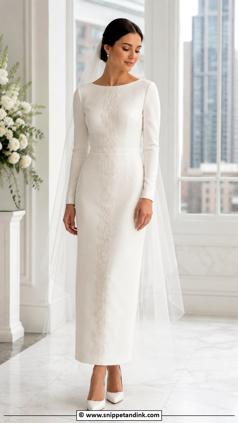 Modest Petite Wedding Dress - Snippet and Ink - 30 Conservative Wedding Dress Ideas