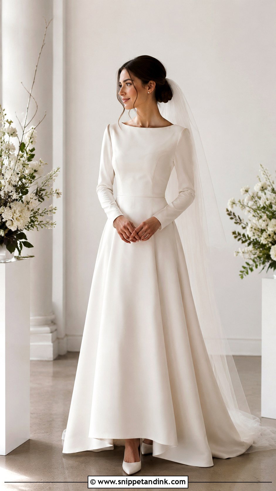 Modest Petite Wedding Gown - Snippet and Ink - 25 Modest Wedding Gowns