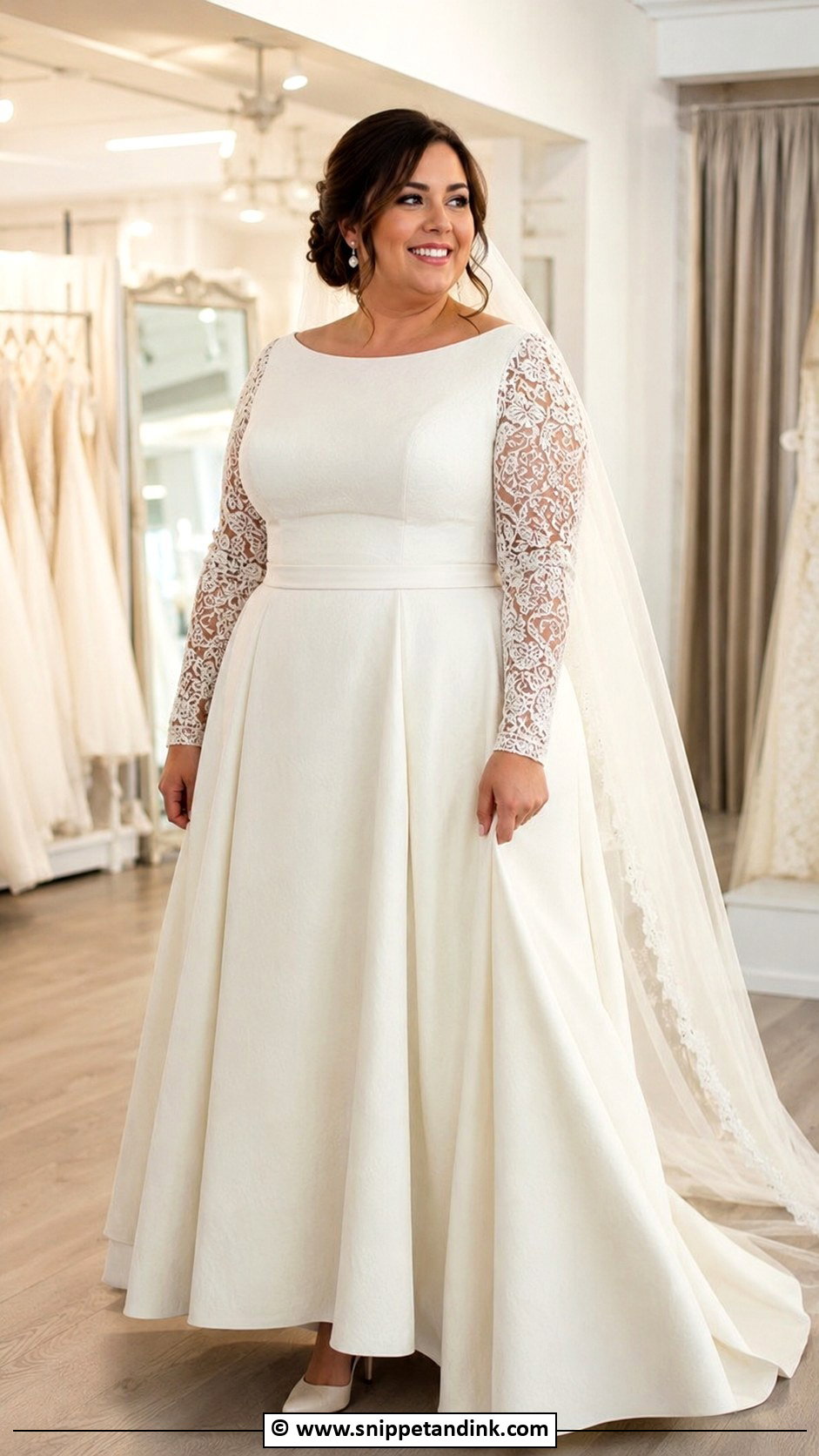 Modest Plus Size Wedding Dress - Snippet and Ink - 30 Modest Wedding Dress Ideas
