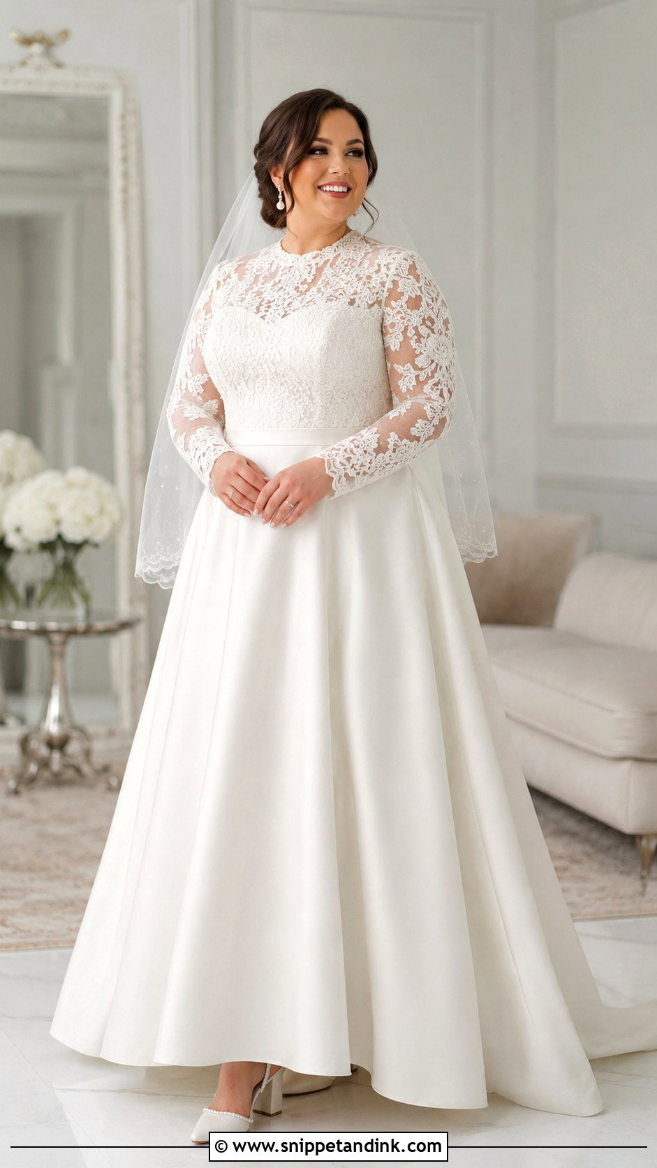 Modest Plus Size Wedding Dress - Snippet and Ink - 25 Modest Bride Dress Ideas