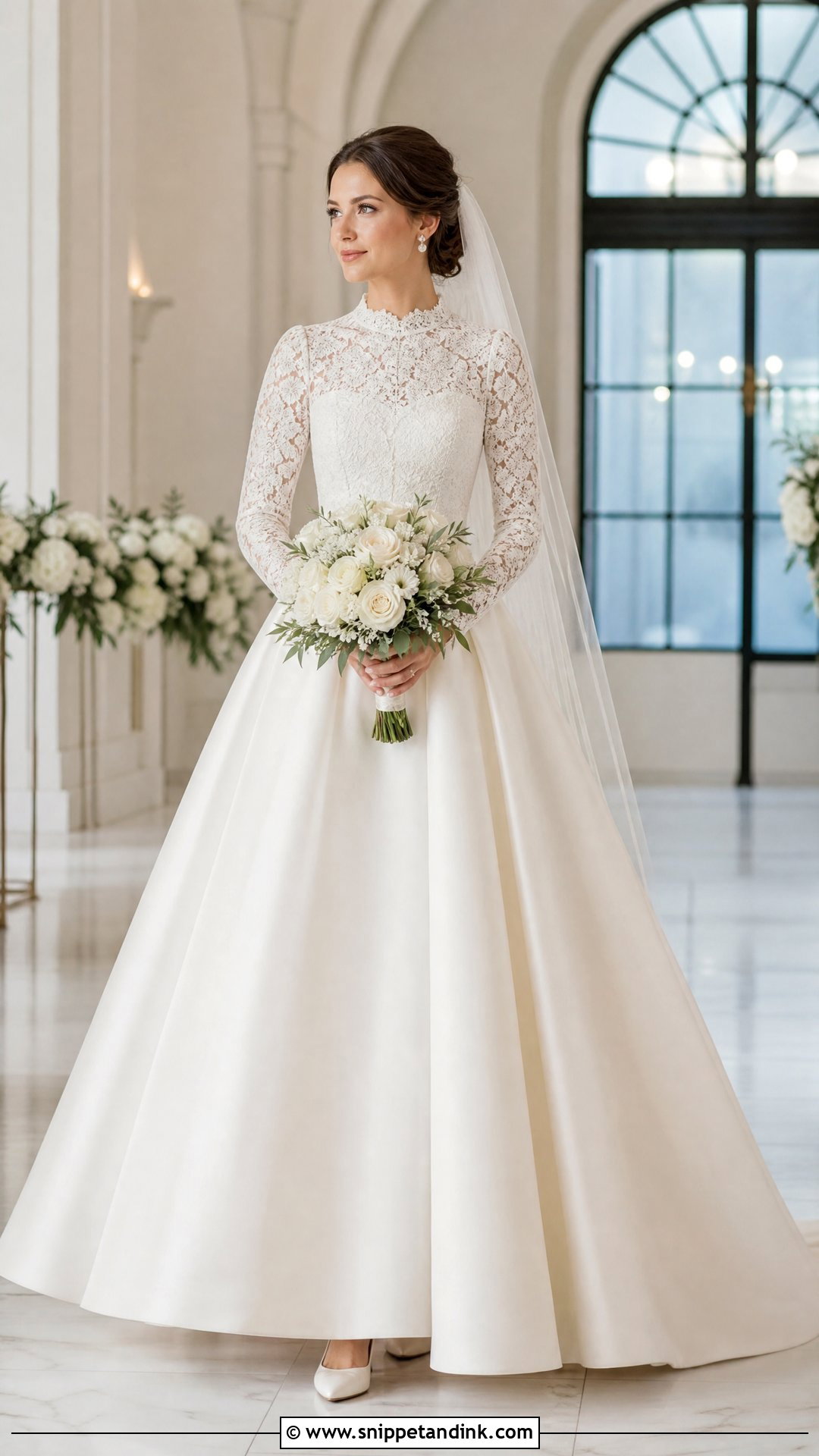Modest Princess Ballgown Wedding Dress - Snippet and Ink - 20 Wedding Dress Princess Ballgown Ideas