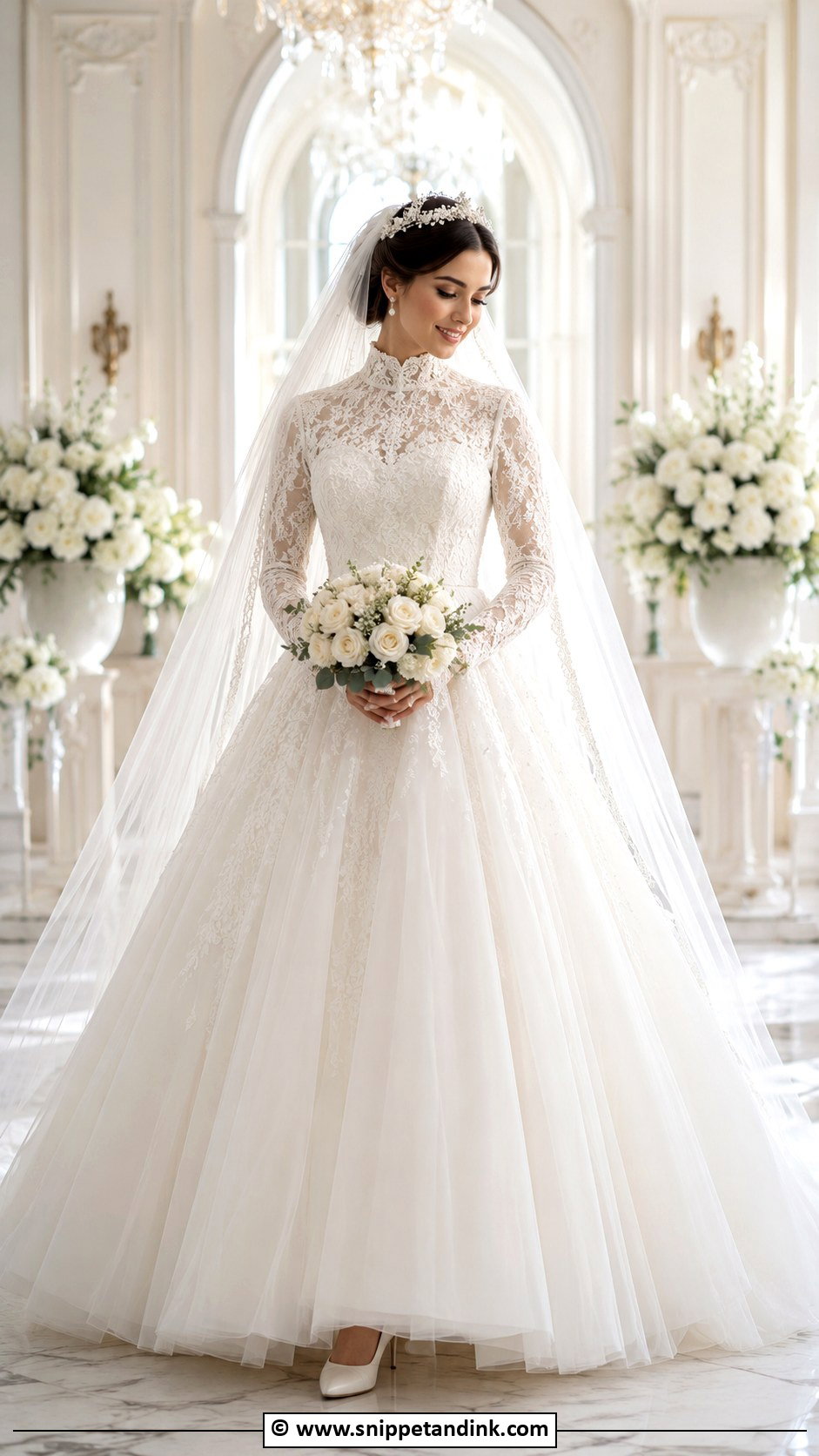 Modest Princess Wedding Dress - Snippet and Ink - 35 Modest Wedding Dresses