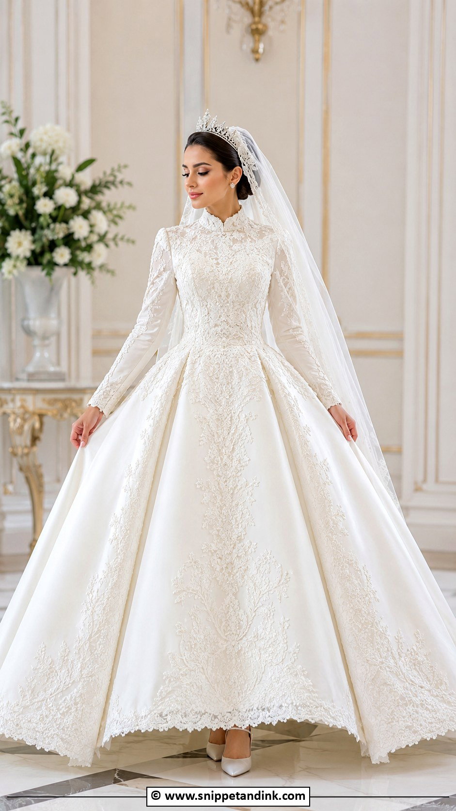 Modest Princess Wedding Dress - Snippet and Ink - 30 Conservative Wedding Dress Ideas