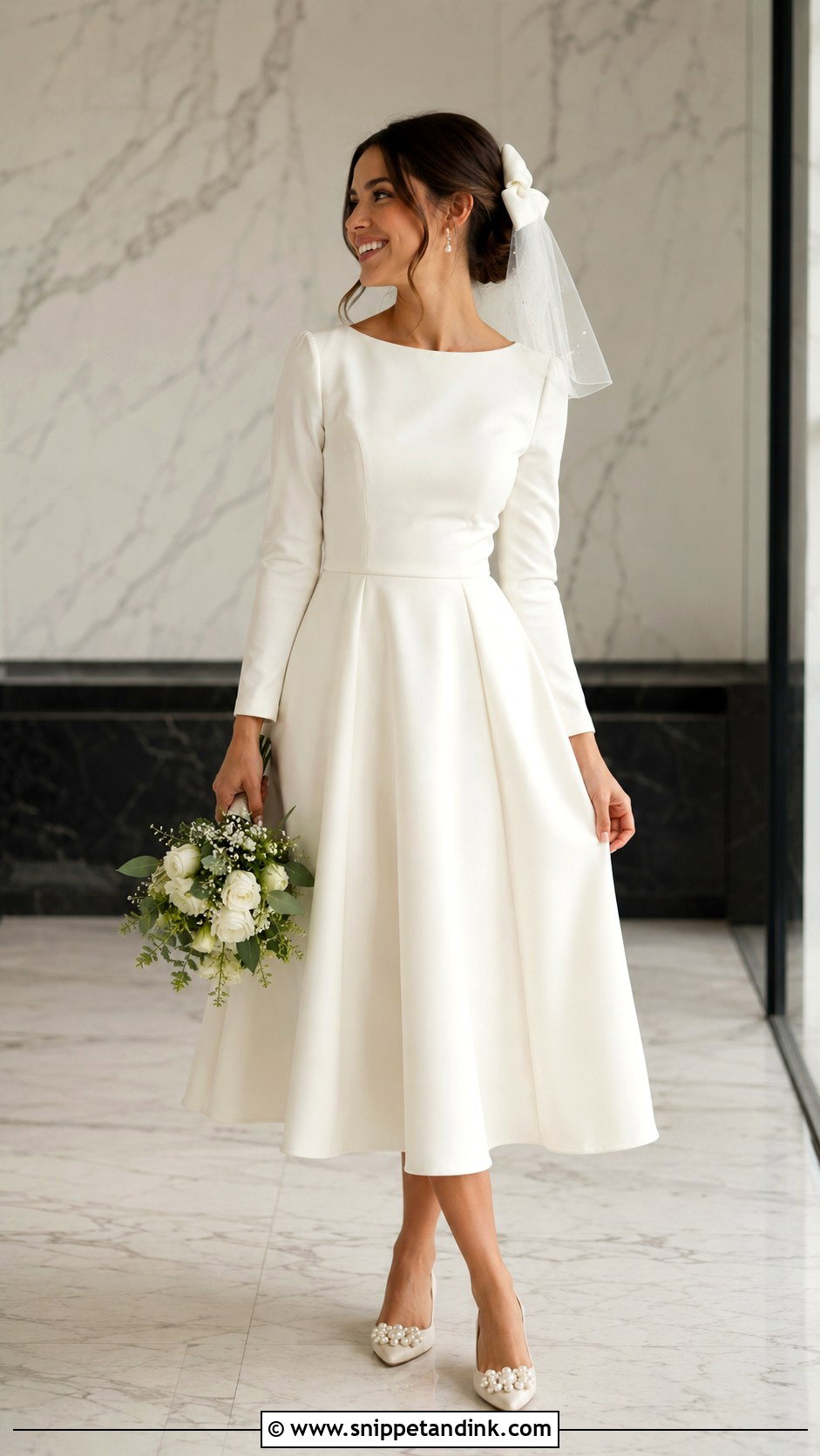 Modest Reception Christian Bridal Gown - Snippet and Ink - 30 Christian Bridal Gown Ideas
