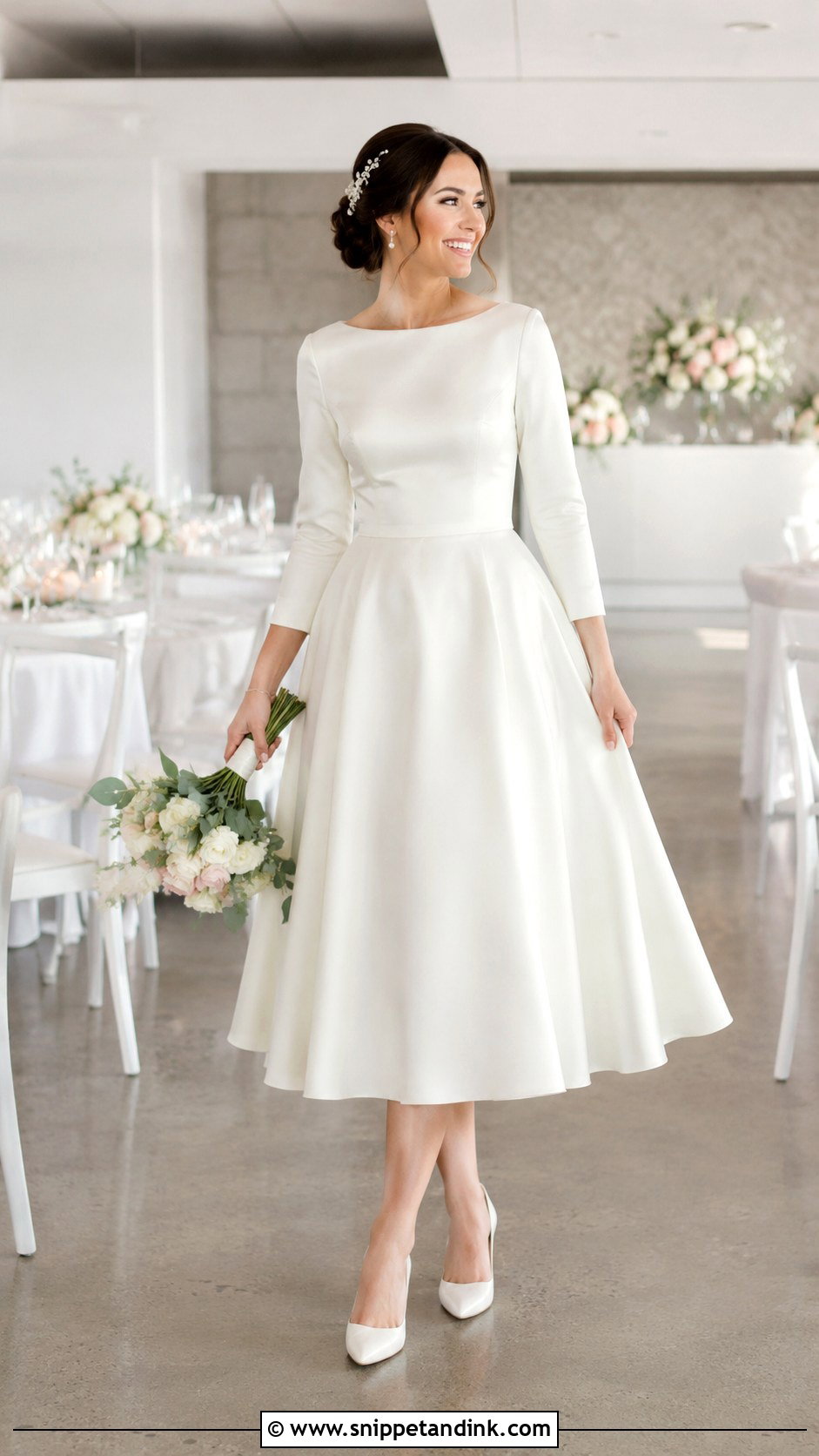Modest Reception Wedding Dress - Snippet and Ink - 25 Modest Bridal Ideas
