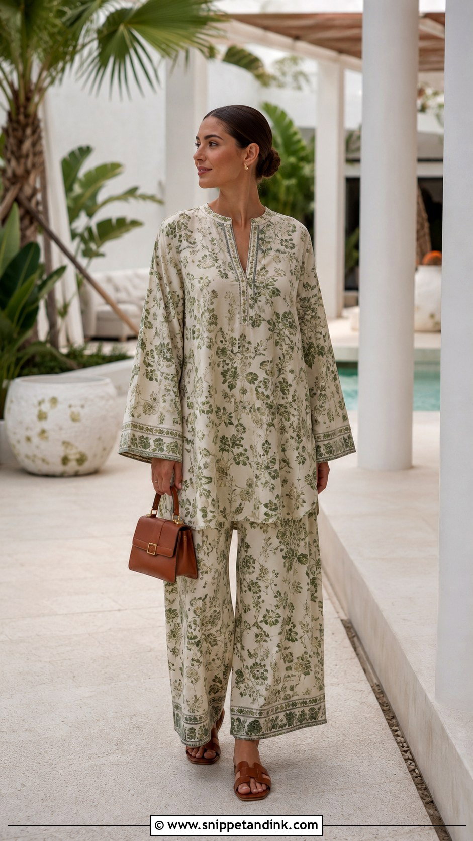 Modest Resort Matching Set Outfit - Snippet and Ink - 20 Modest Honeymoon Outfits