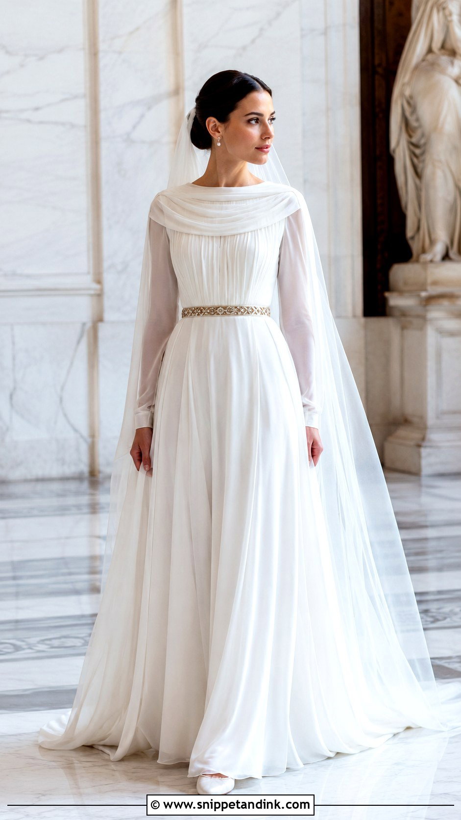 Modest Roman Wedding Dress - Snippet and Ink - 20 Roman Wedding Dress Ideas