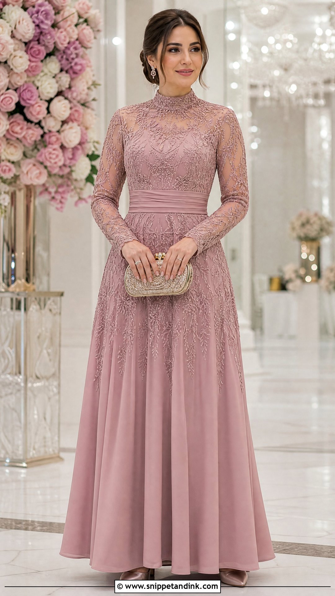 Modest Rose Princess Gown - Snippet and Ink - 20 Rose Princess Dress Ideas