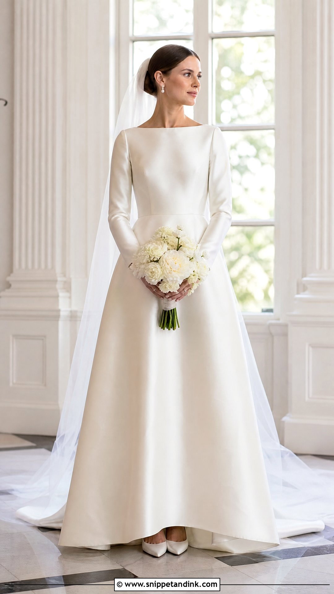 Modest Satin Bridal Dress - Snippet and Ink - 25 Bridal Dresses Simple Elegant