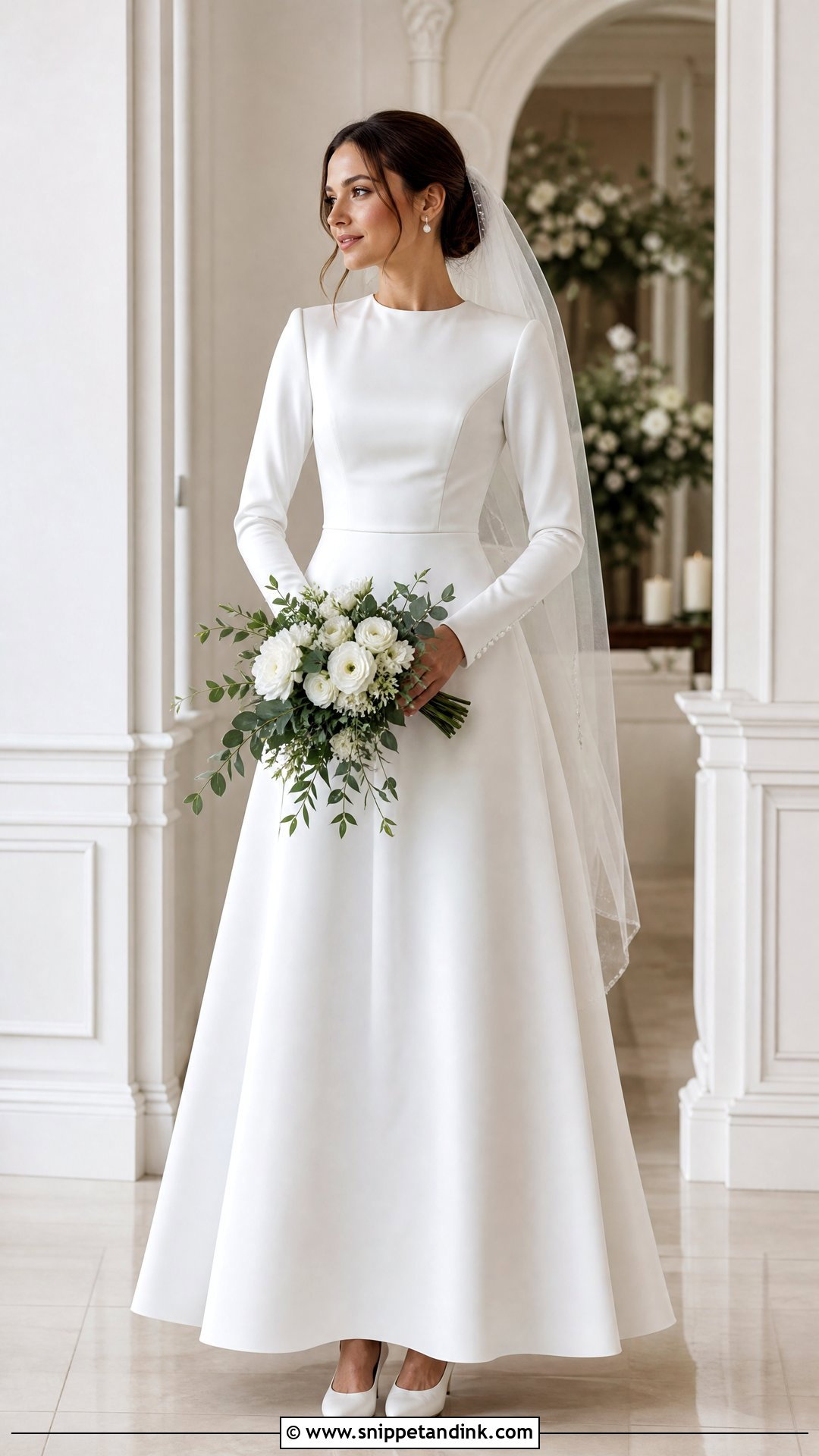 Modest Satin Wedding Dress - Snippet and Ink - 20 Stain Wedding Dress Ideas
