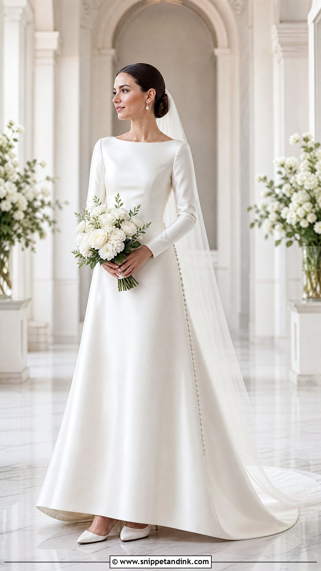 Modest Satin Wedding Dress - Snippet and Ink - 20 Nice Wedding Dresses