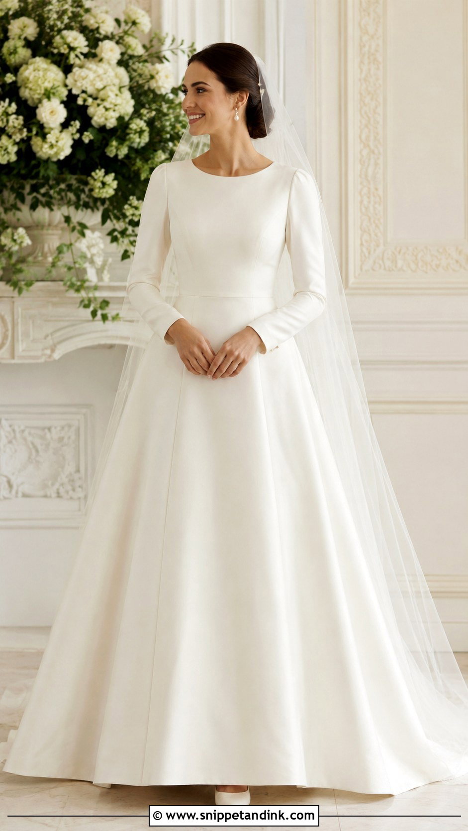 Modest Scoop Neck Wedding Dress - Snippet and Ink - 25 Scoop Neck Wedding Dress Ideas