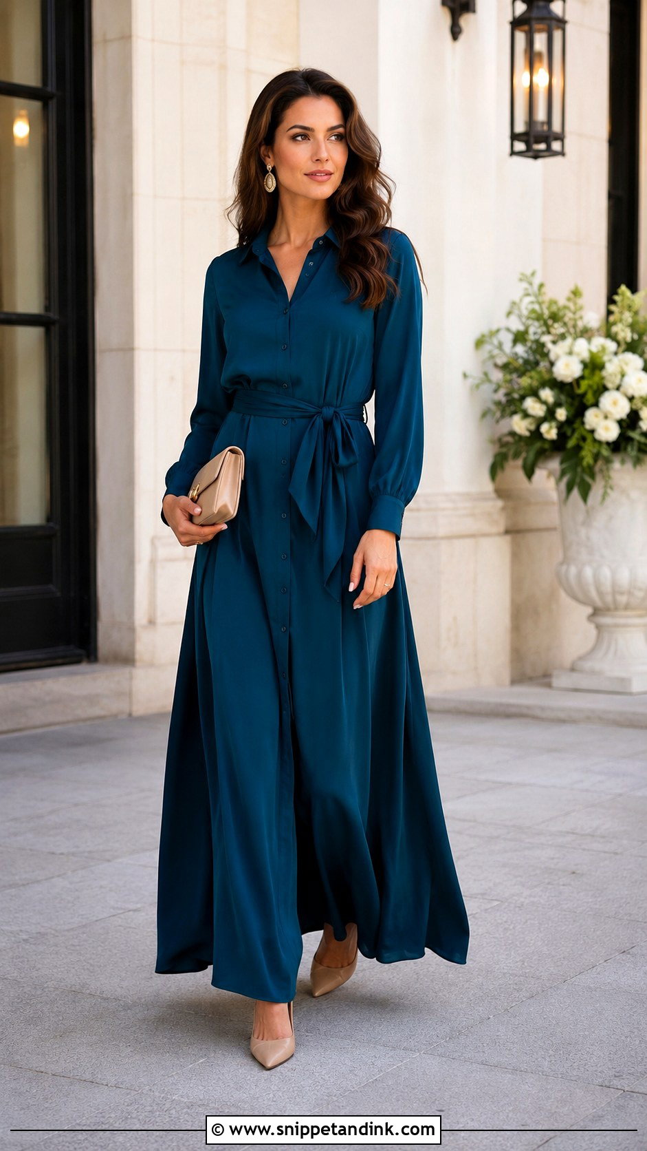 Modest Shirt Maxi Dress for Wedding - Snippet and Ink - 20 Modest Dresses for Wedding