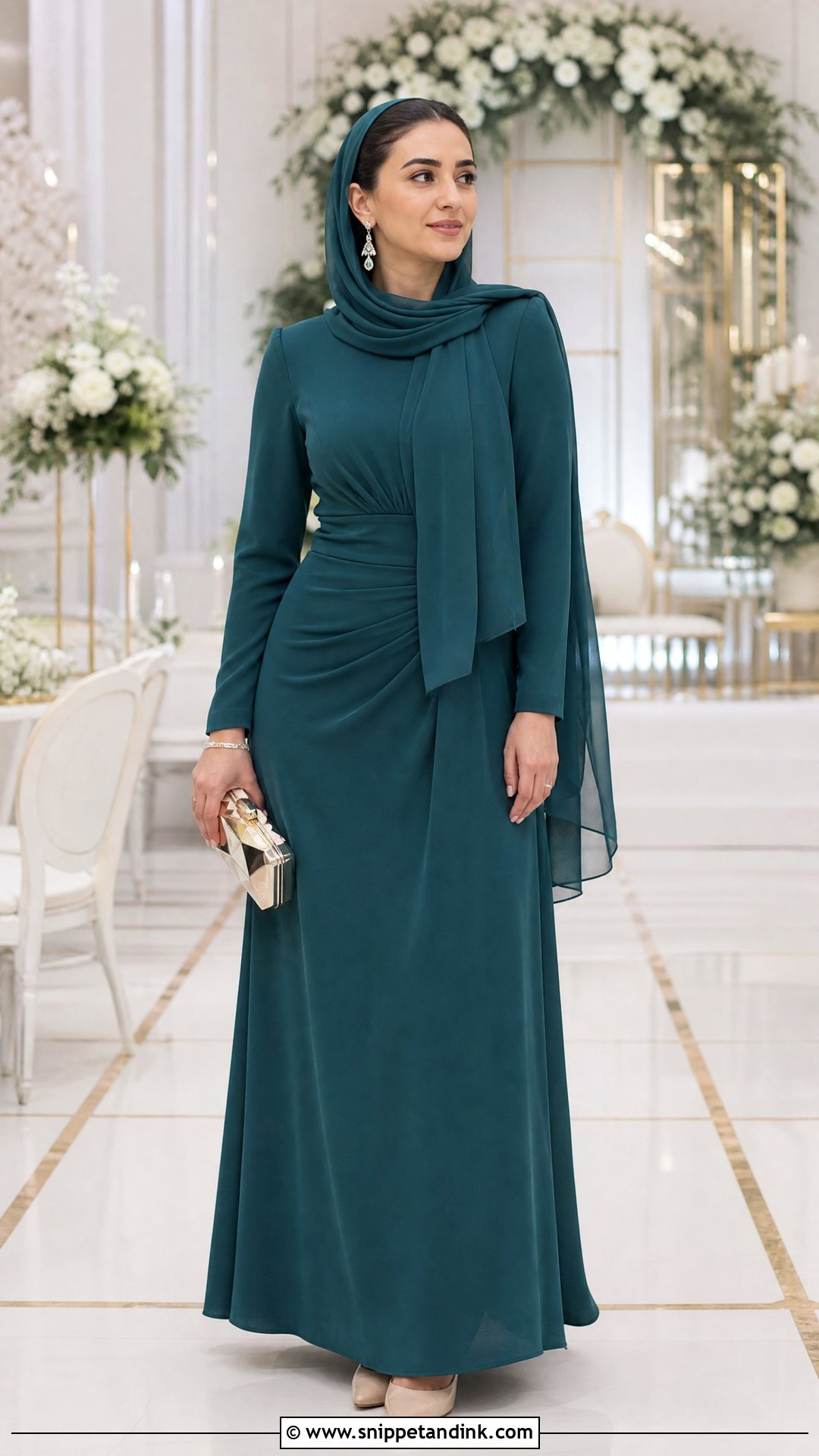 Modest Sister of the Bride Floor Length Dress - Snippet and Ink - 25 Wedding Dress for Bride Sister Ideas