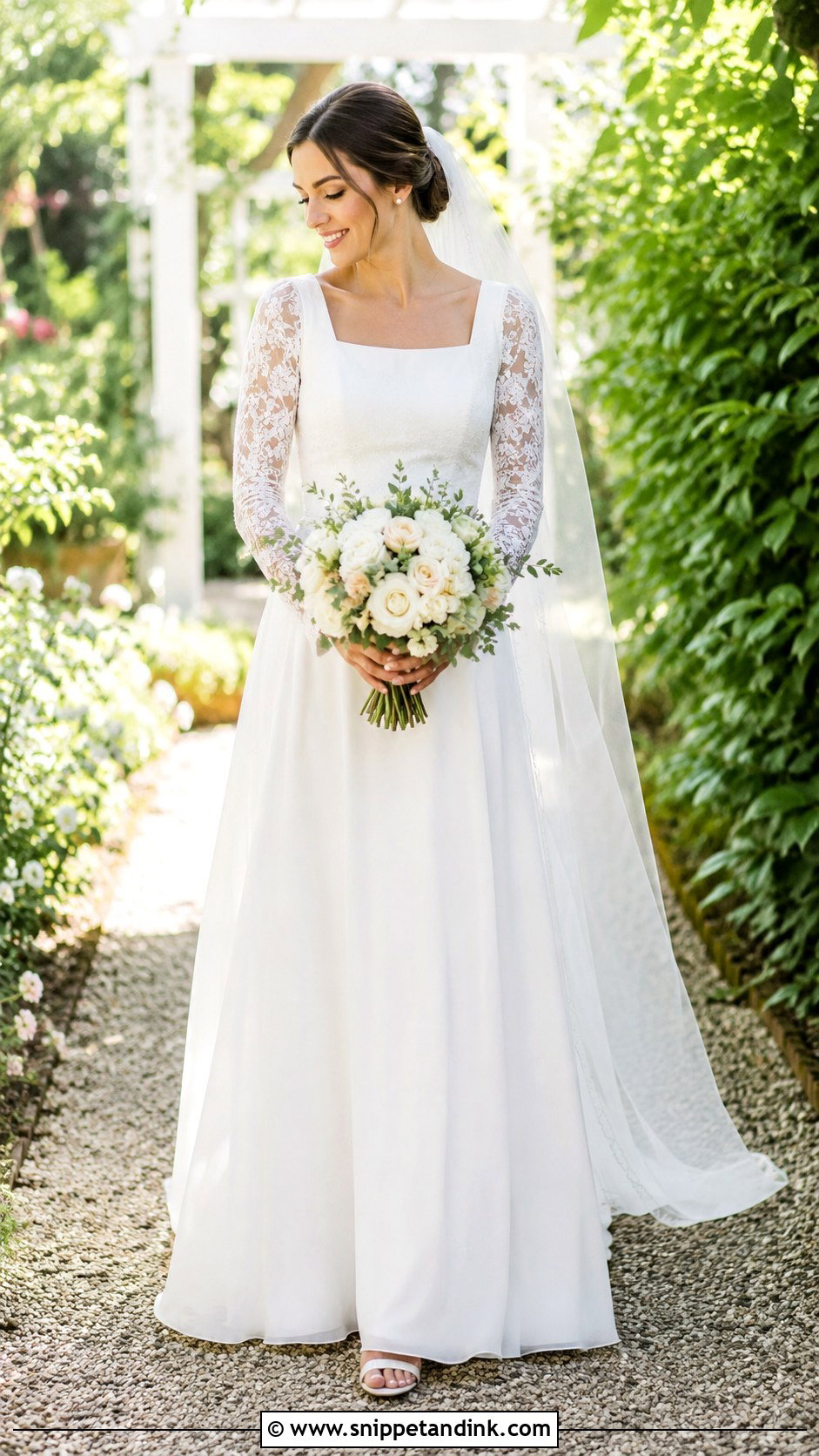Modest Summer Wedding Gown - Snippet and Ink - 25 Modest Wedding Gowns