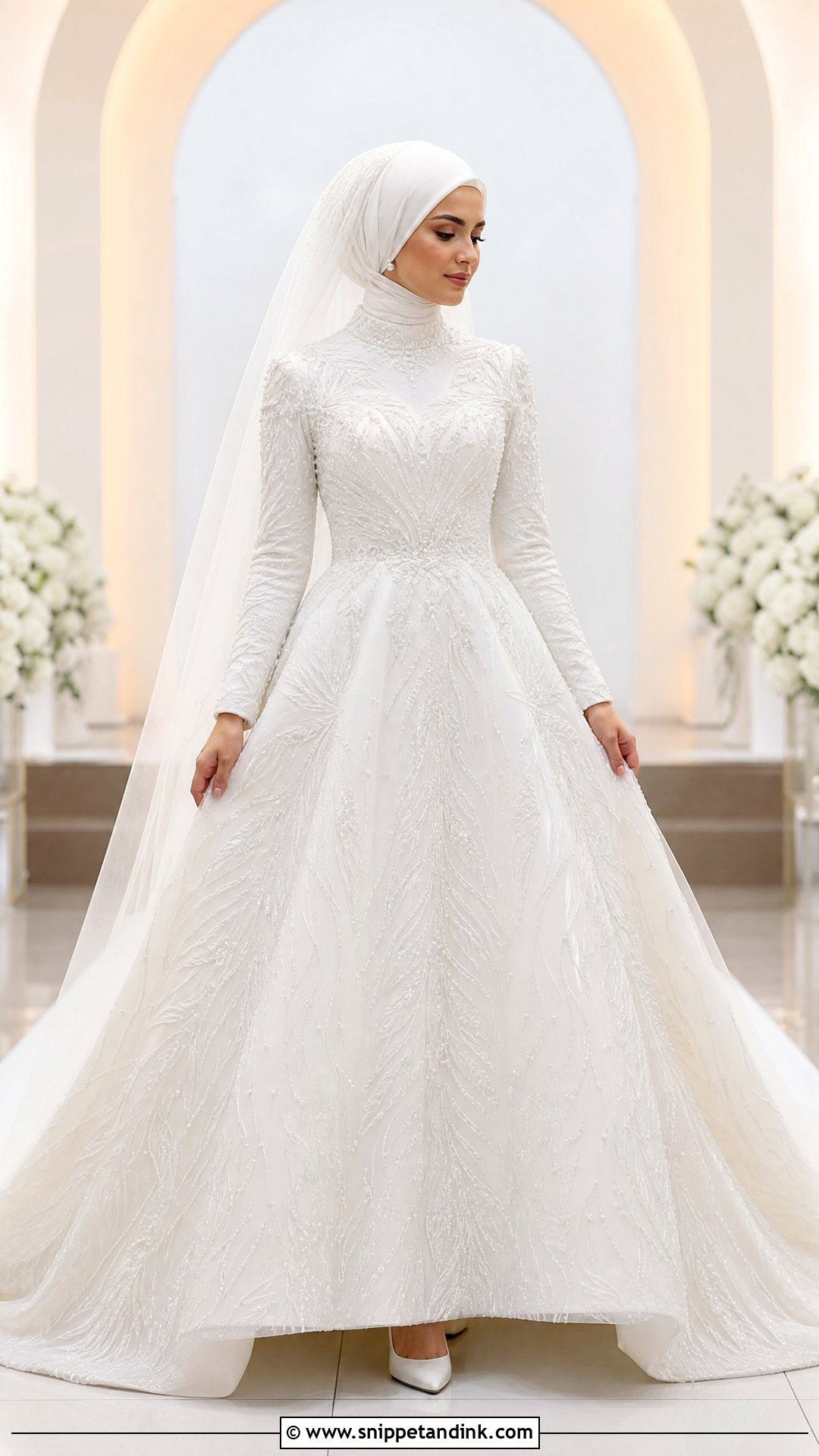 Modest Swan Wedding Dress - Snippet and Ink - 25 Swan Wedding Dress Ideas