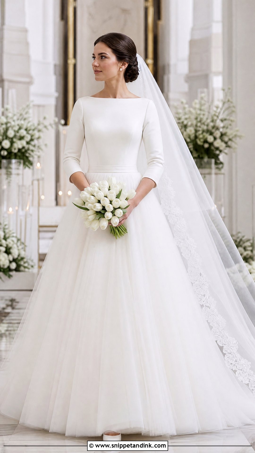 Modest Tulle Wedding Dress Ballgown - Snippet and Ink - 20 Tulle Wedding Dress Ballgown Ideas
