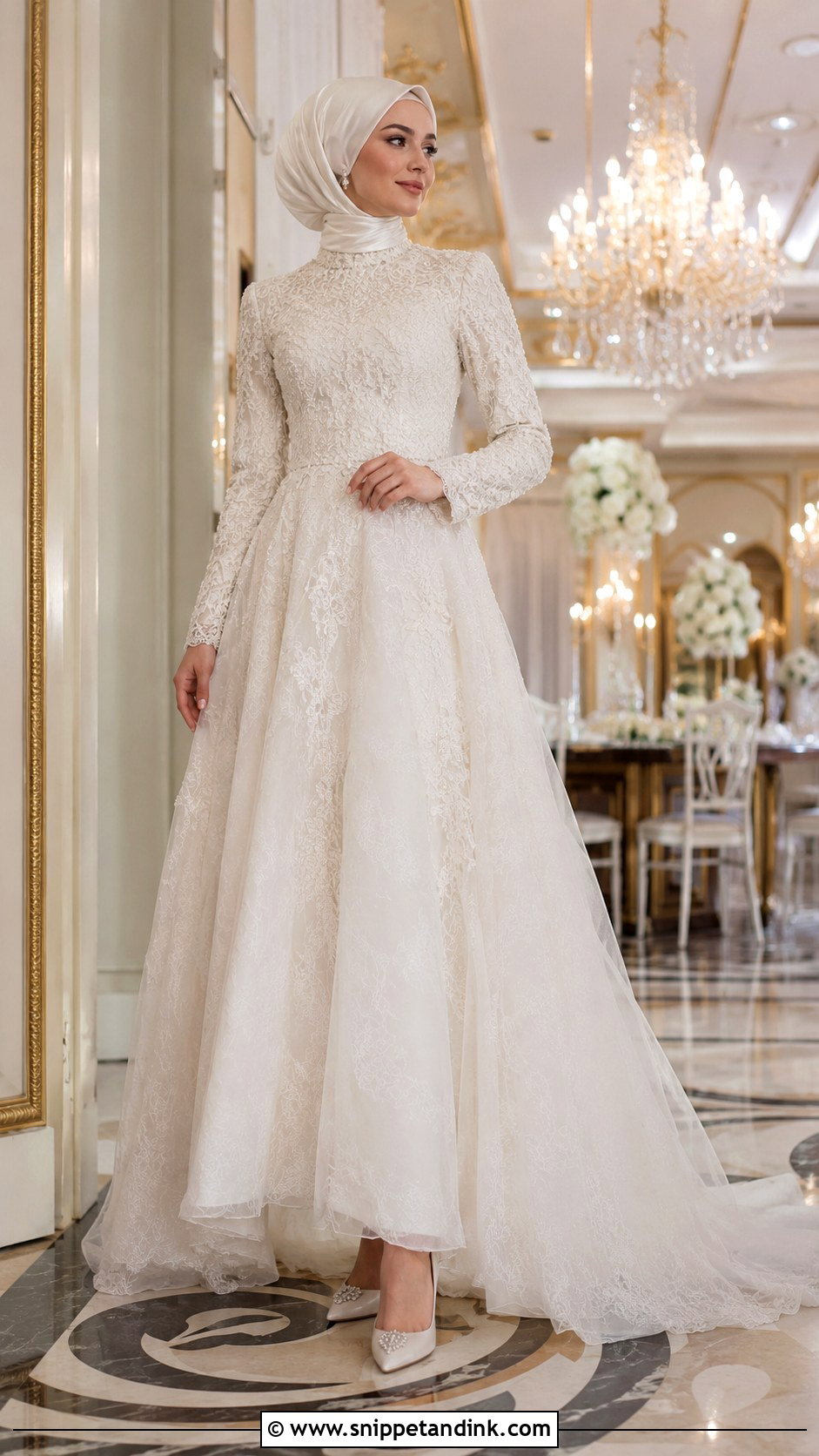 Modest Turkey Wedding Dress With Long Sleeves - Snippet and Ink - 25 Turkey Wedding Dress Ideas