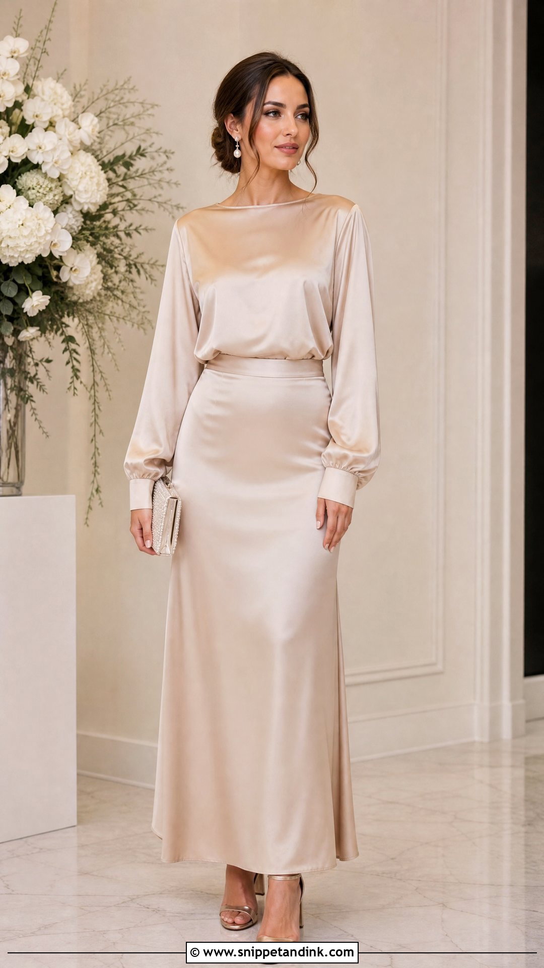 Modest Two Piece Wedding Guest Outfit - Snippet and Ink - 25 Modest Wedding Ideas