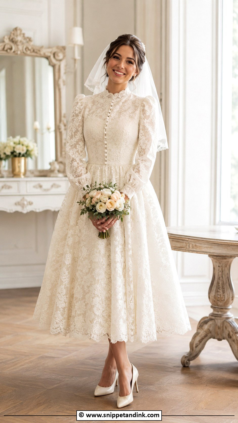 Modest Vintage Wedding Dress - Snippet and Ink - 30 Conservative Wedding Dress Ideas