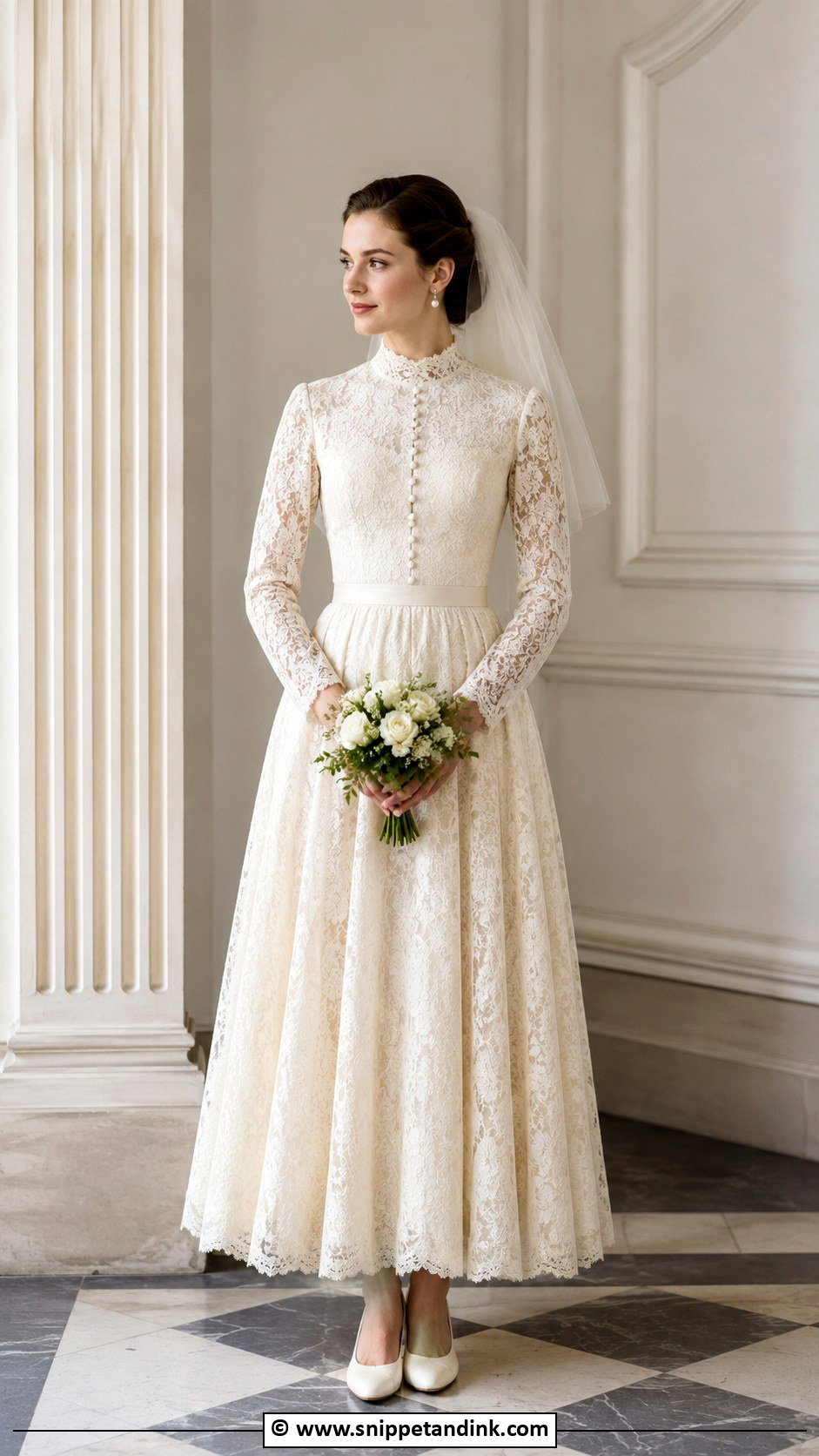 Modest Vintage Wedding Dress - Snippet and Ink - 25 Elegant Modest Wedding Dresses