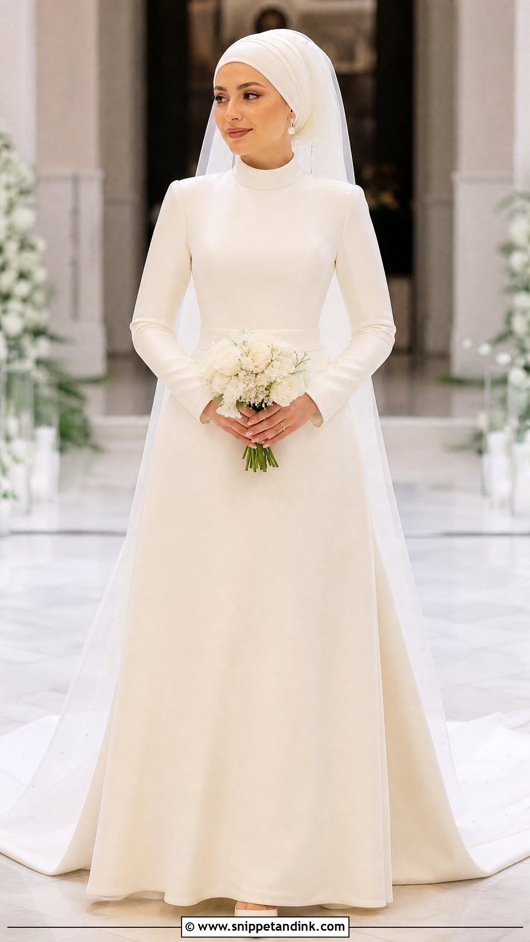 Modest Wedding Dress Bride Look - Snippet and Ink - 20 Perfect Bride Ideas