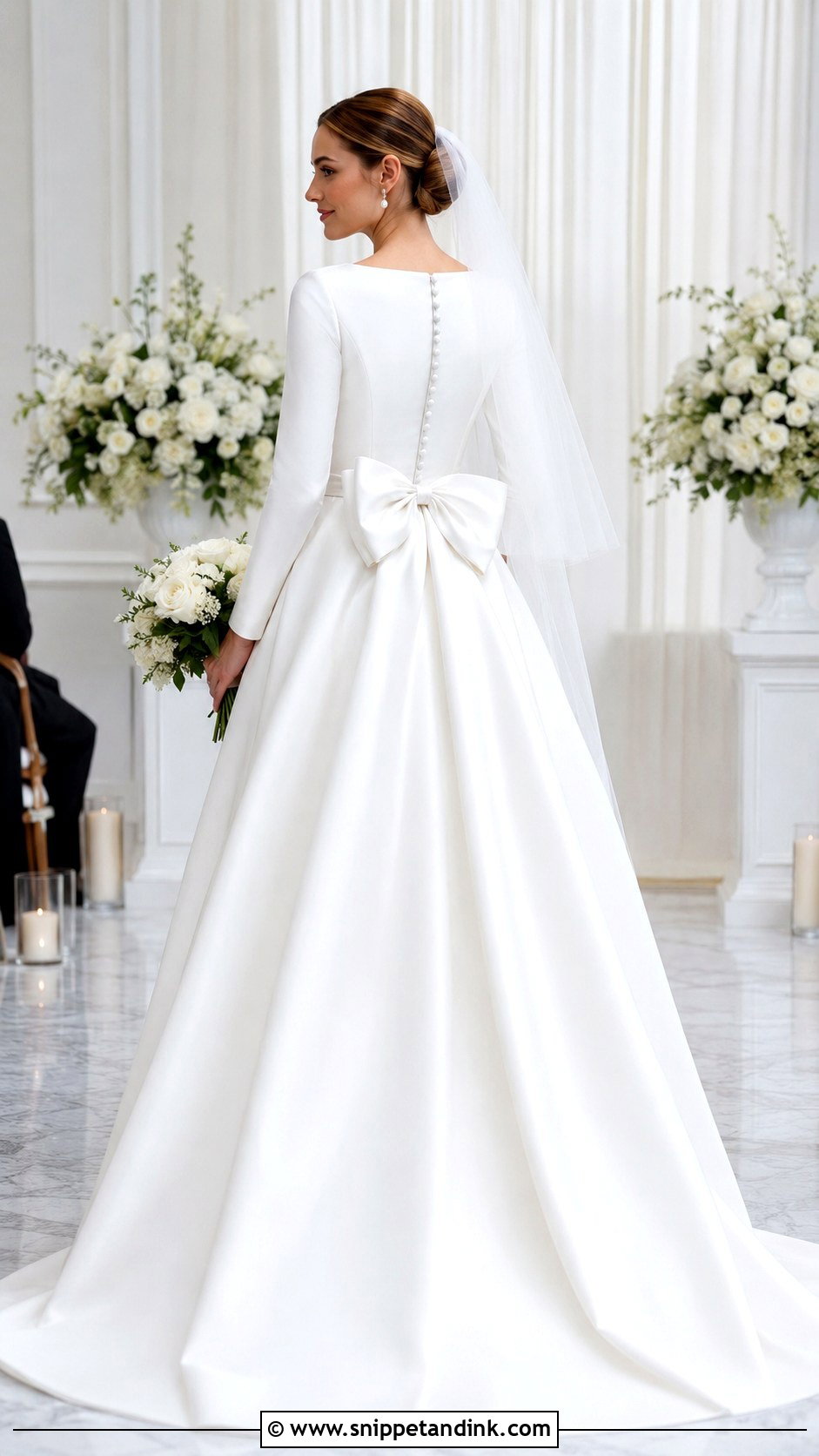 Modest Wedding Dress With Back Bow - Snippet and Ink - 20 Wedding Dress with Bow on Back Ideas