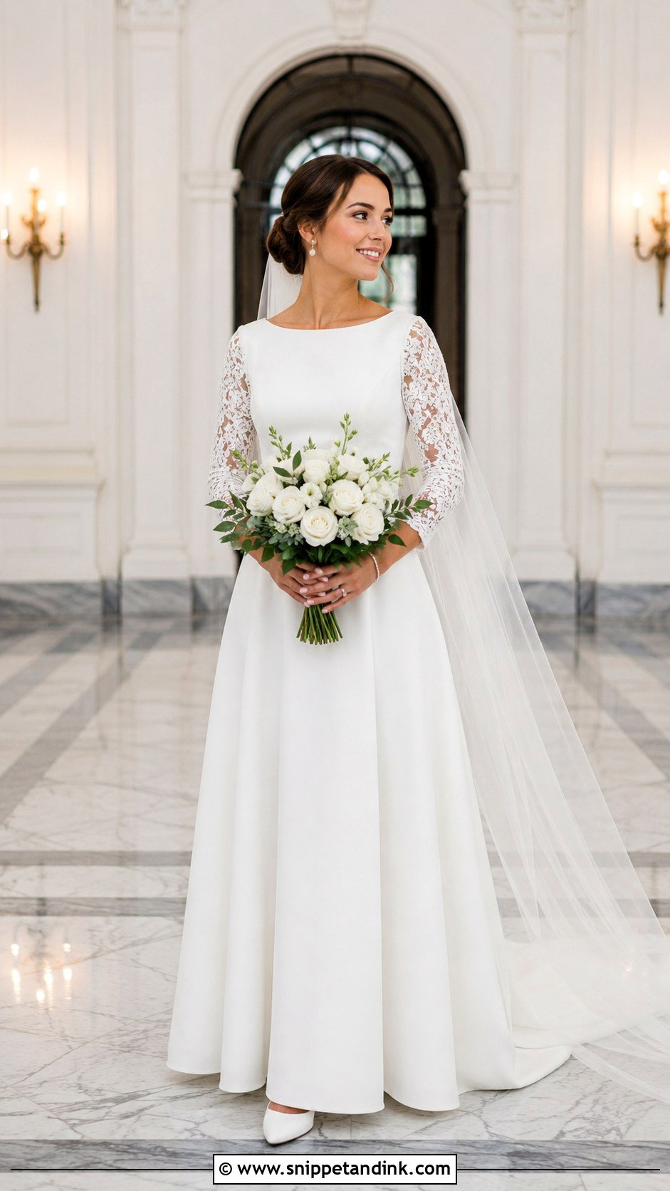 Modest Wedding Dress With Closed Toe Pumps - Snippet and Ink - 20 Dress for Marriage Ideas