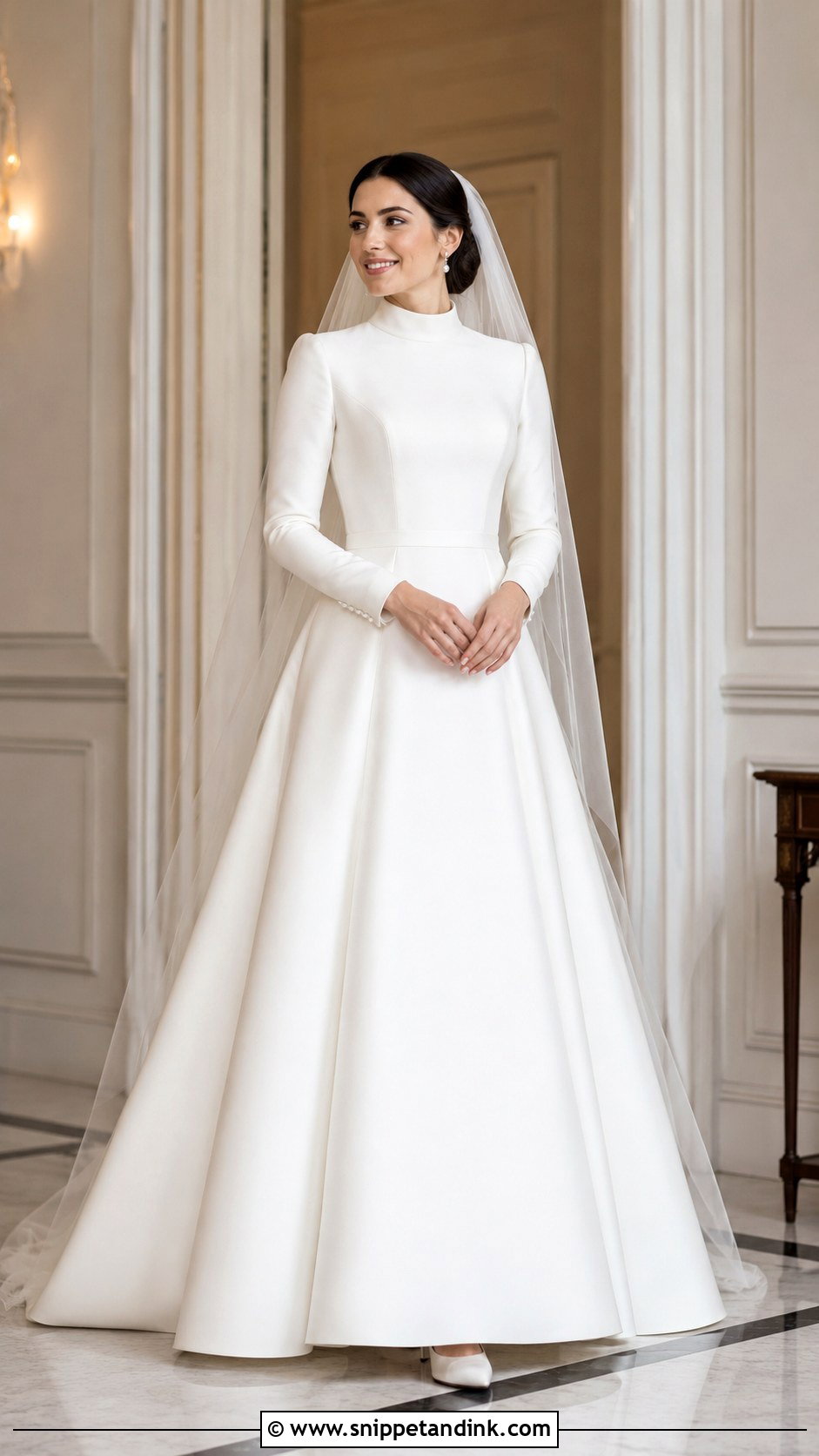 Modest Wedding Dress With Long Sleeves - Snippet and Ink - 20 Classic Wedding Dress with Sleeves