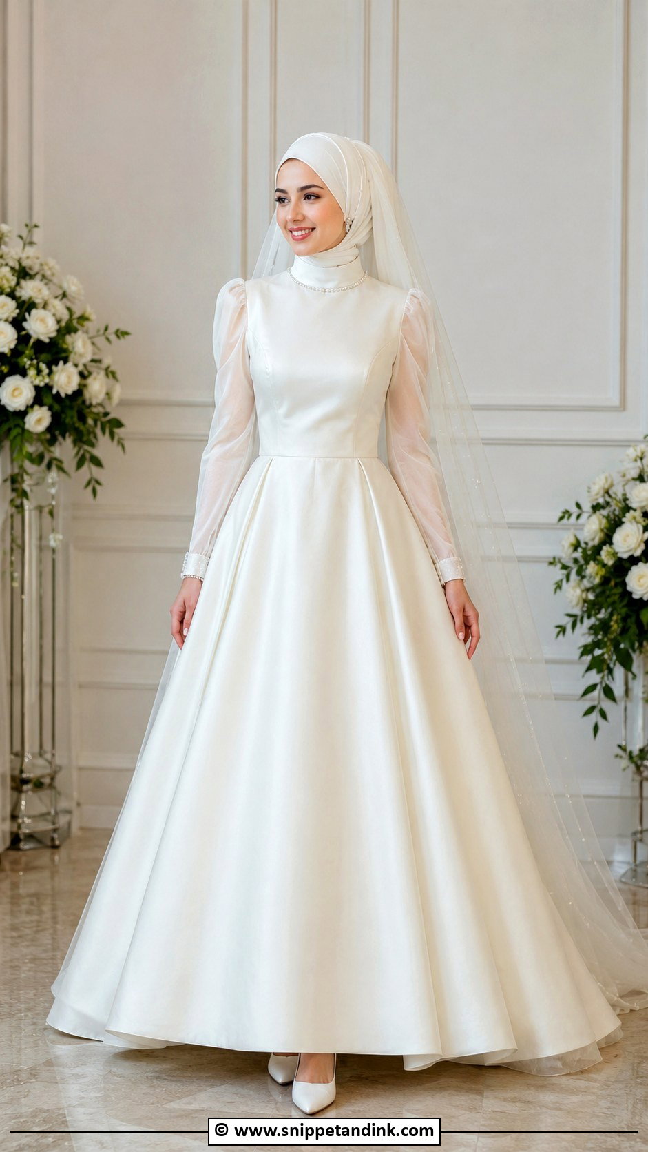 Modest Wedding Dress With Removable Sleeves - Snippet and Ink - 30 2 in 1 Wedding Dress Ideas