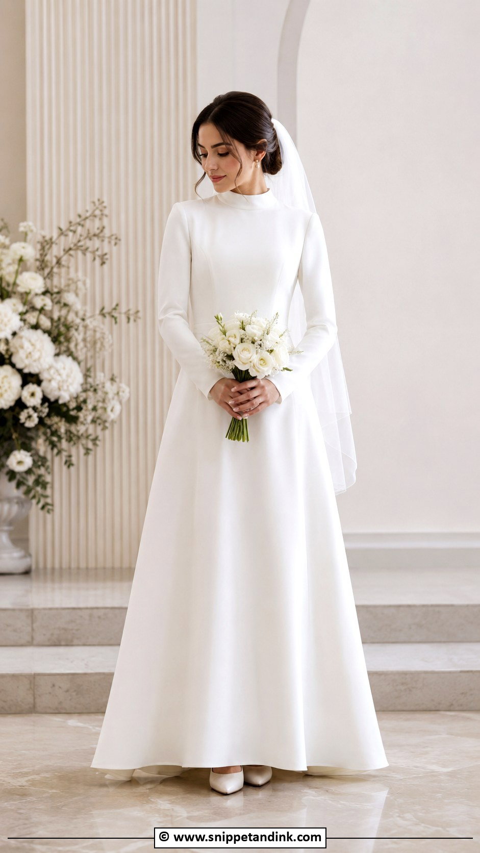 Modest Wedding Dress With Sleeves - Snippet and Ink - 35 Wedding Dresses with Sleeves