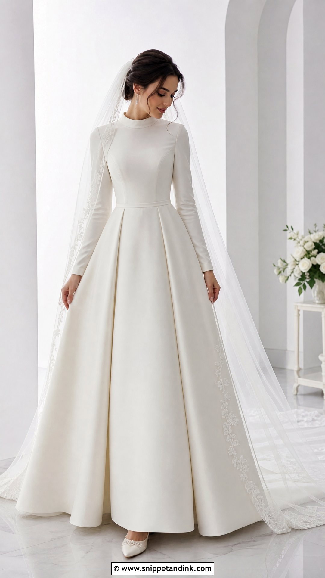Modest Wedding Dress With Sleeves - Snippet and Ink - 25 Elegant Wedding Dress with Sleeves