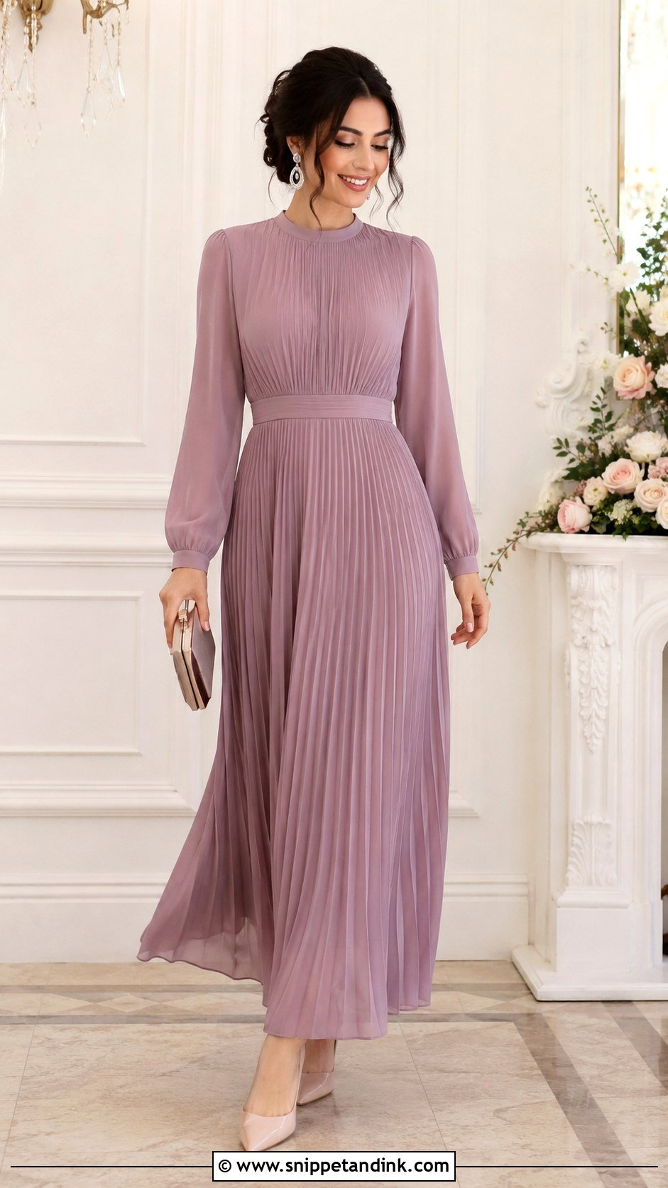 Modest Wedding Guest Dress Outfit - Snippet and Ink - 25 Dress Ideas for Wedding