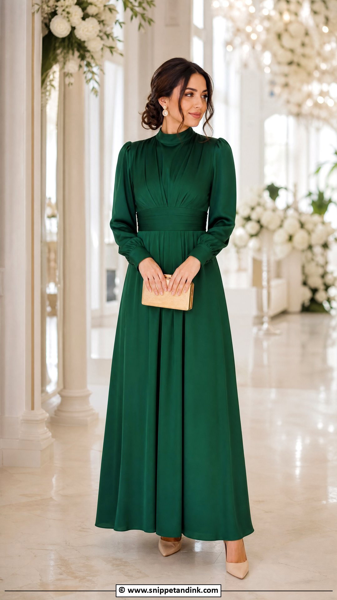 Modest Wedding Guest Dress Outfit - Snippet and Ink - 30 Weeding Dressing Woman Ideas