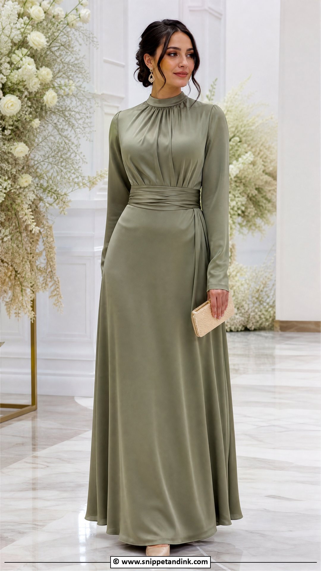 Modest Wedding Guest Dress With Closed Toe Heels - Snippet and Ink - 35 Dresses to Wear to a Wedding