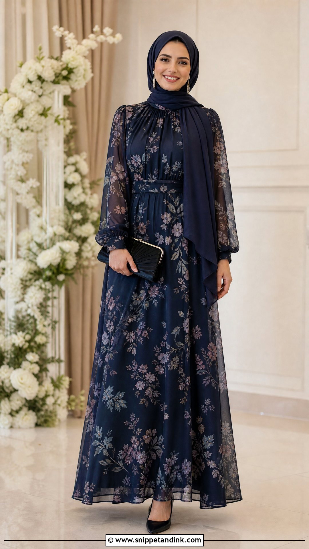 Modest Wedding Guest Maxi Dress Outfit - Snippet and Ink - 20 Wedding Invitation Outfit Ideas