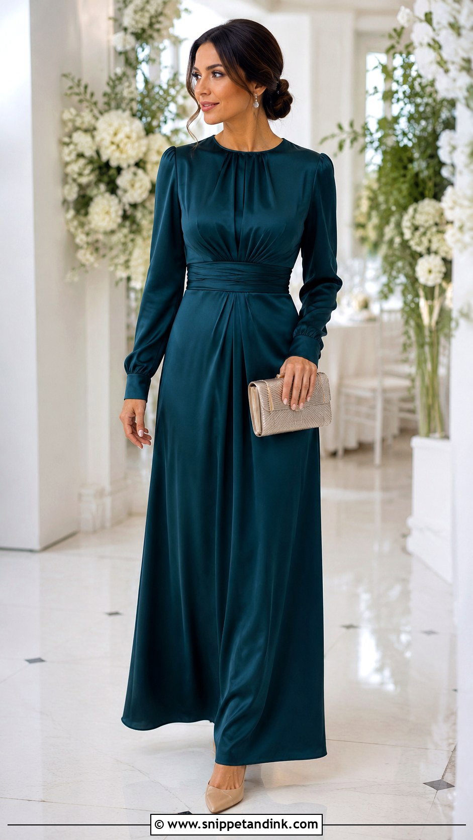 Modest Wedding Guest Outfit - Snippet and Ink - 25 Aesthetic Wedding Outfits