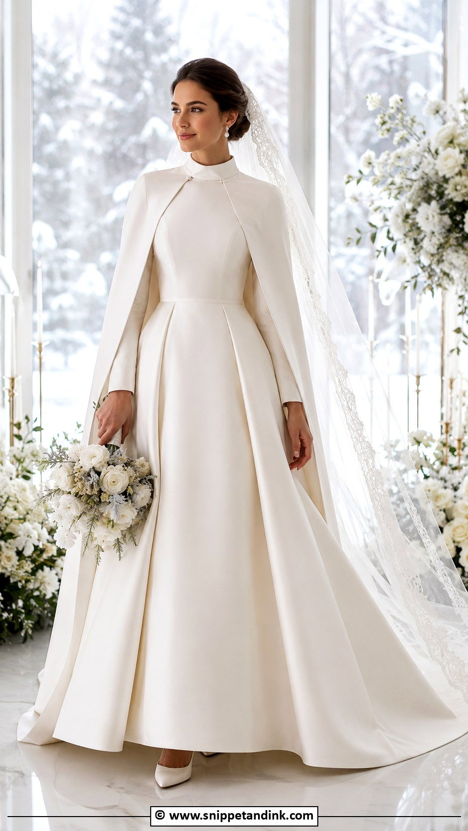 Modest Winter Wedding Dress - Snippet and Ink - 30 Conservative Wedding Dress Ideas