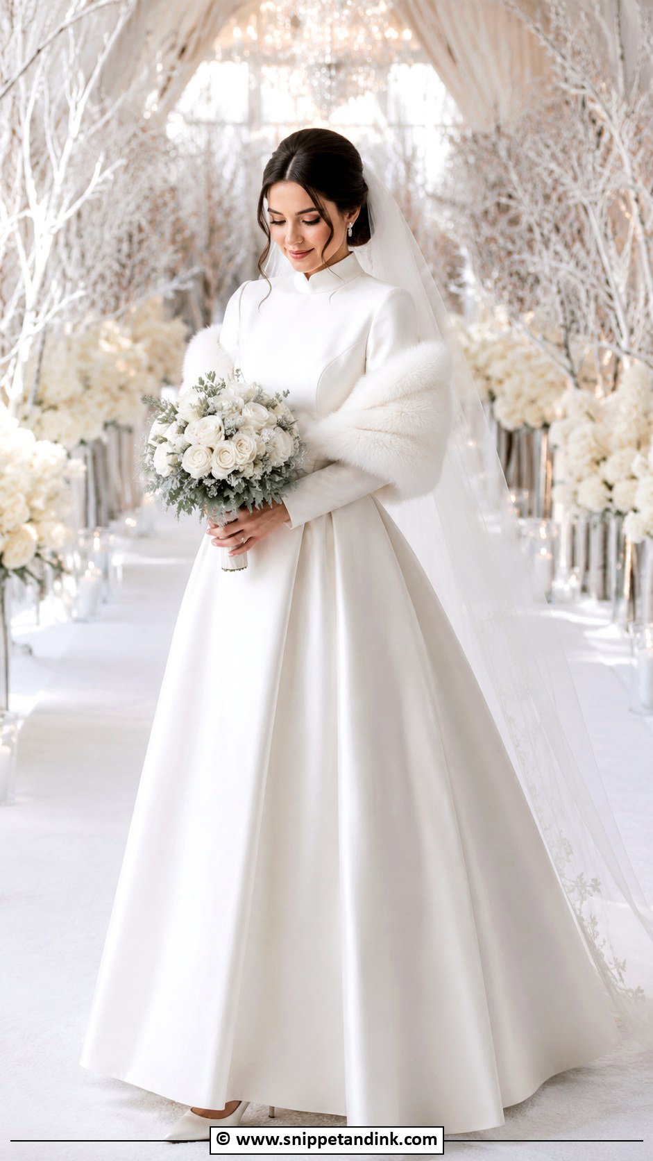 Modest Winter Wedding Dress - Snippet and Ink - 35 Modest Wedding Dresses