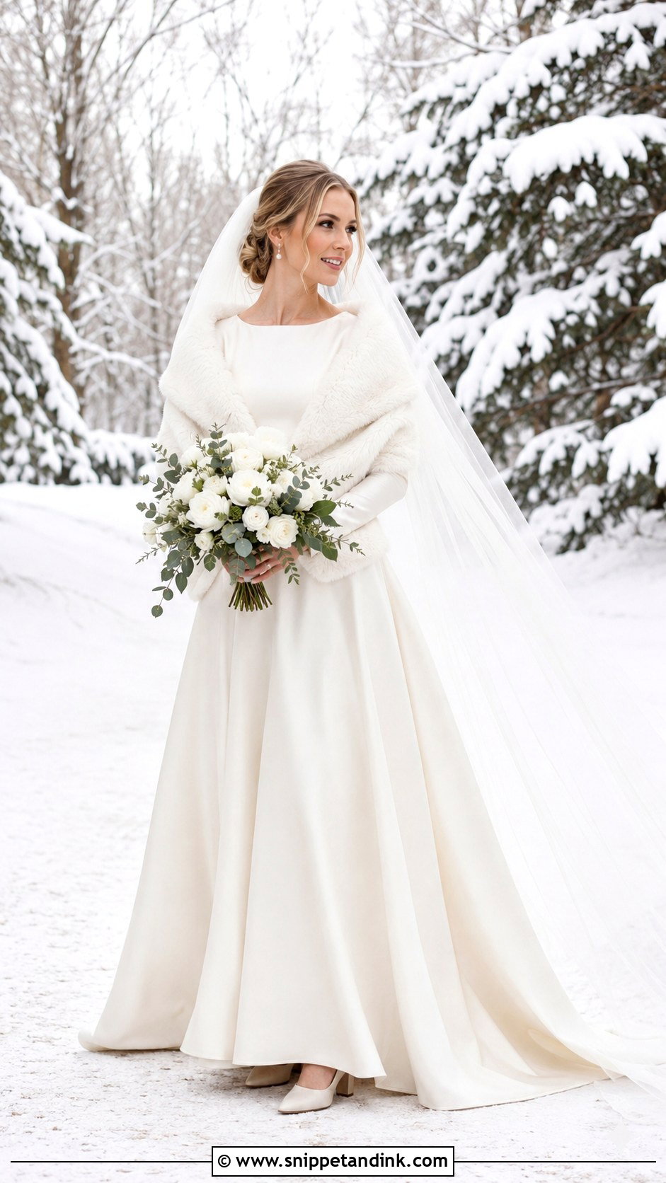 Modest Winter Wedding Dress With Sleeves - Snippet and Ink - 20 Modest Long Sleeve Wedding Dress Ideas