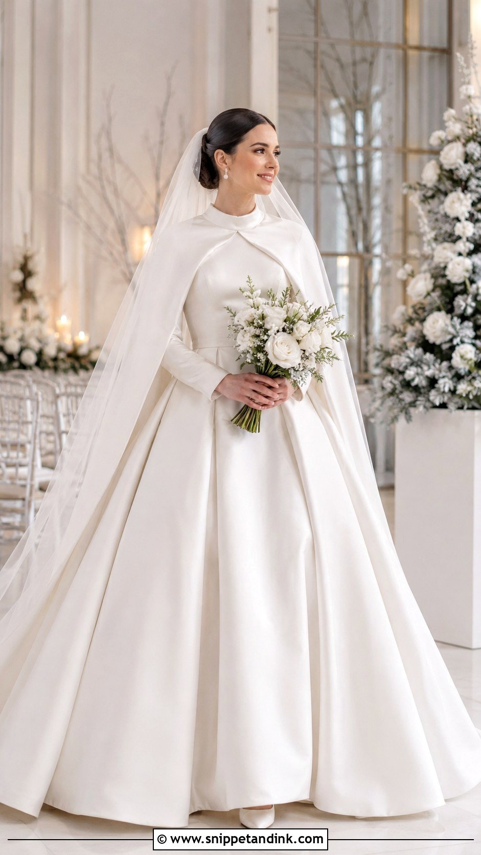 Modest Winter Wedding Gown - Snippet and Ink - 25 Modest Wedding Gowns